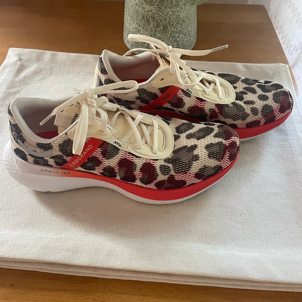 Cole Haan Zero Grand Leopard Print Sneakers-Excellent Condition!